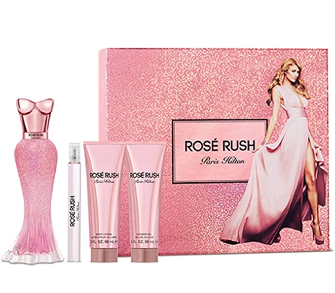 ESTUCHE PARIS HILTON ROSE RUSH (4 PIEZAS)