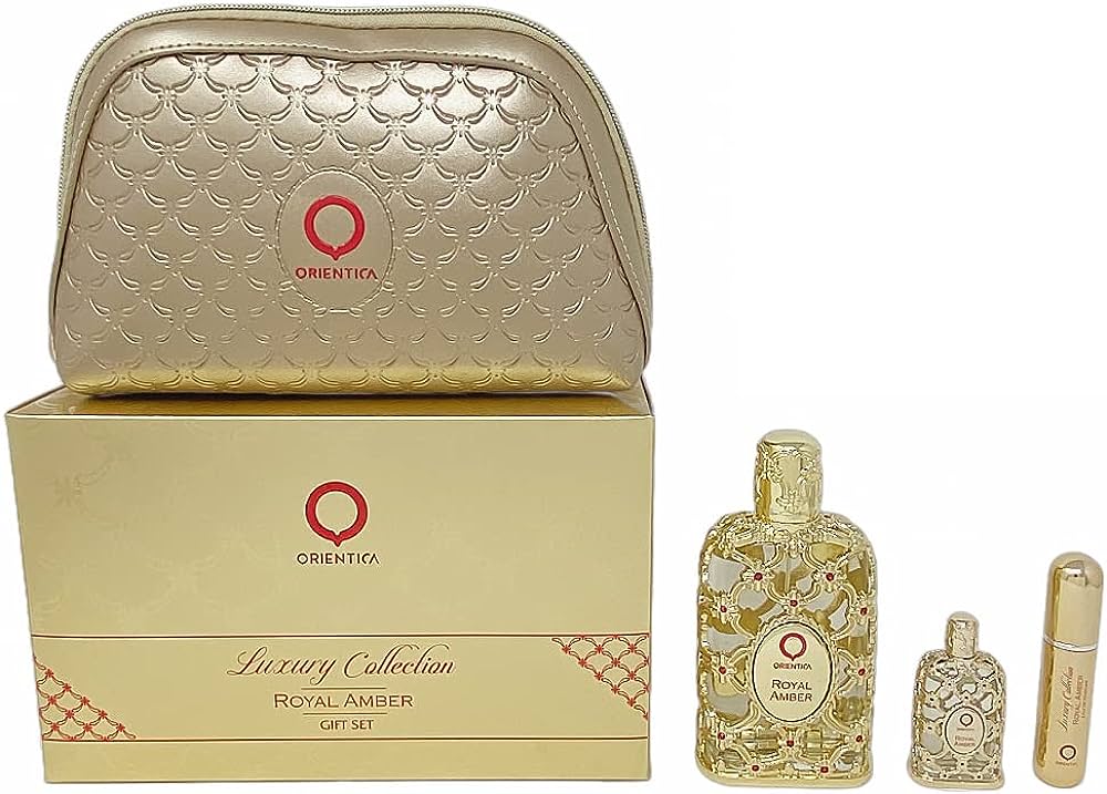 ESTUCHE AL HARAMAIN ORIENTICA ROYAL AMBER (4 PIEZAS)