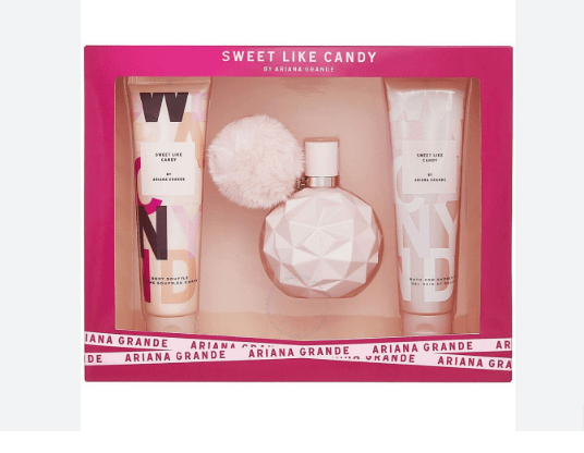 ESTUCHE ARIANA GRANDE SWEET LIKE CANDY (3 PIEZAS)
