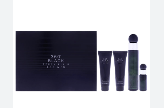 ESTUCHE PERYY ELLIS 360 BLACK (4 PIEZAS CANISTER)