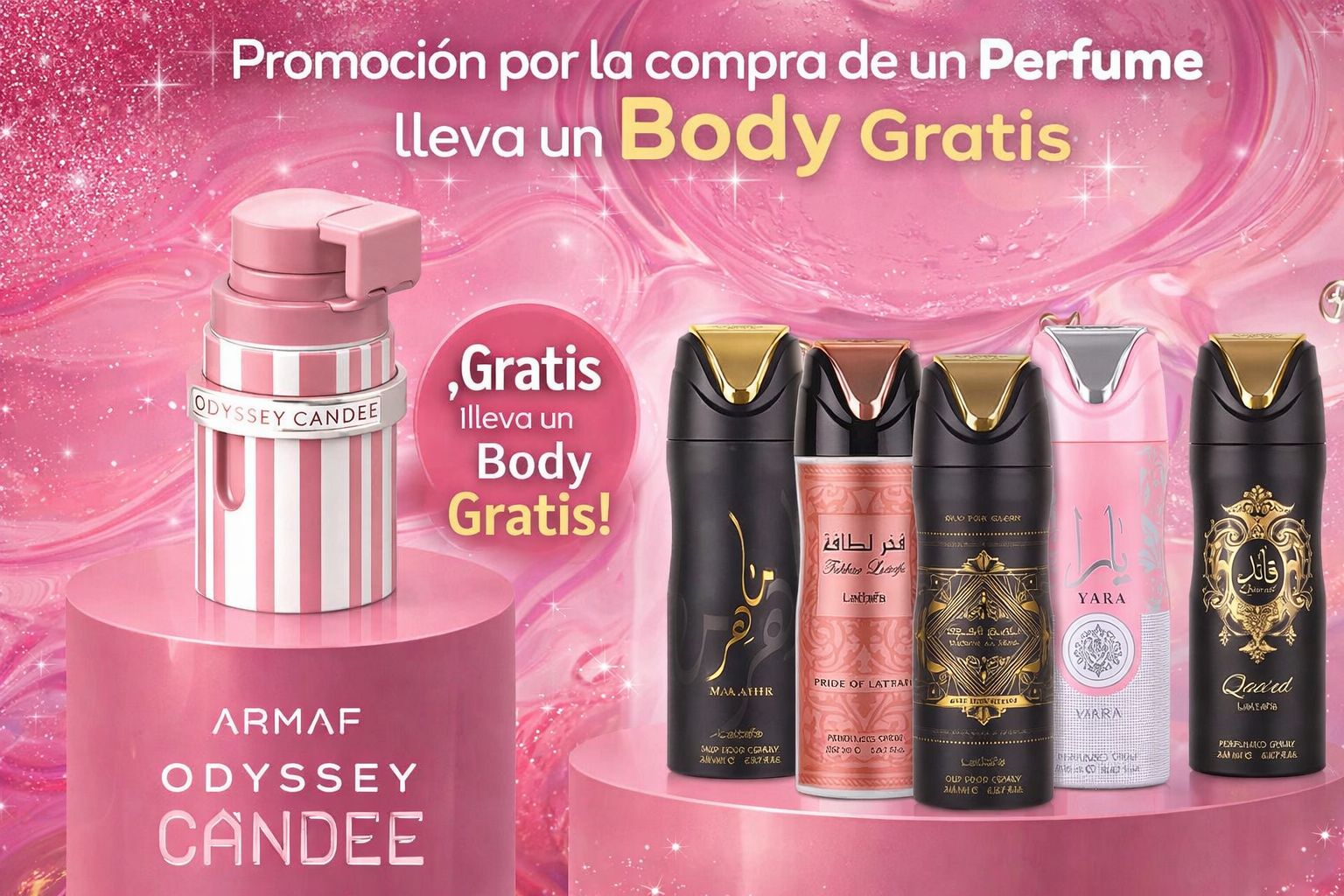 ARMAF ODYSSEY CANDEE MUJER 100 ML EDP (BODY MIST GRATIS)