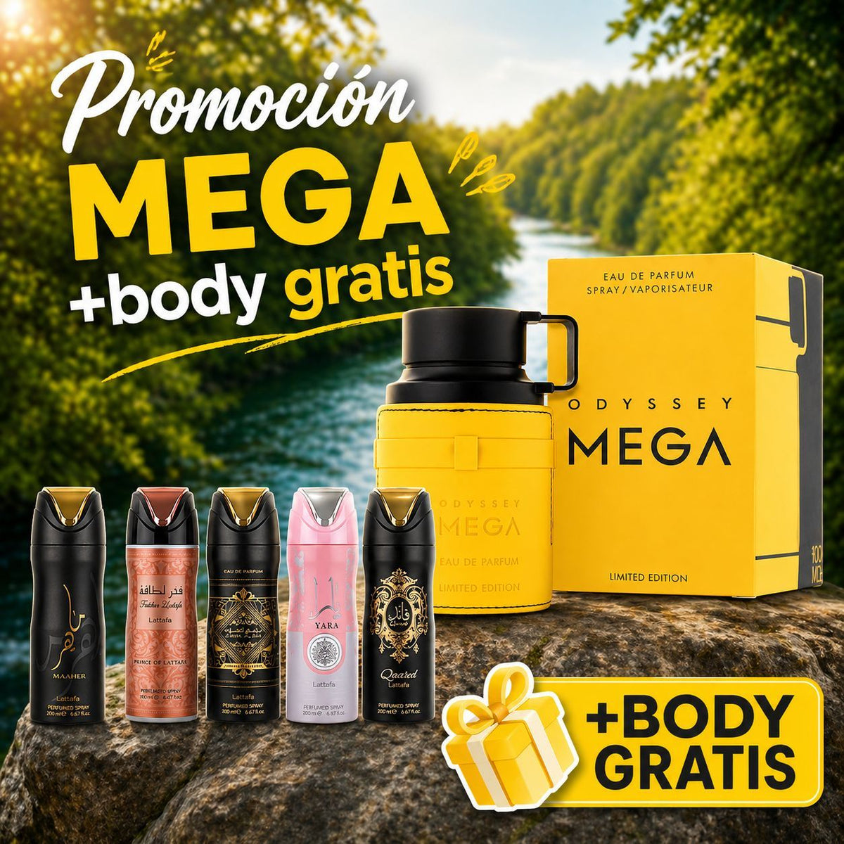 ARMAF ODYSSEY MEGA HOMBRE 100 ML EDP (BODY MIST GRATIS)
