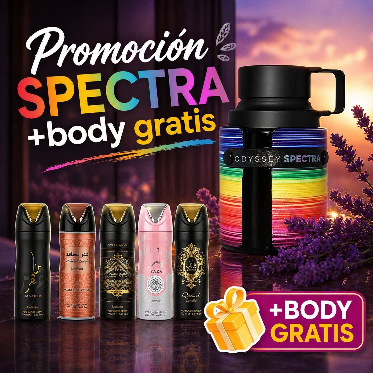 ARMAF ODYSSEY SPECTRA UNISEX 100 ML EDP (BODY MIST GRATIS)