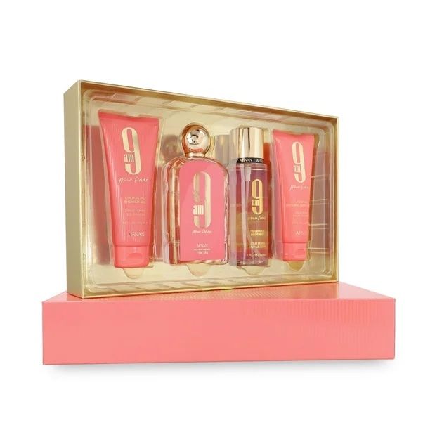 ESTUCHE AFNAN 9 AM MUJER (4 PIEZAS)
