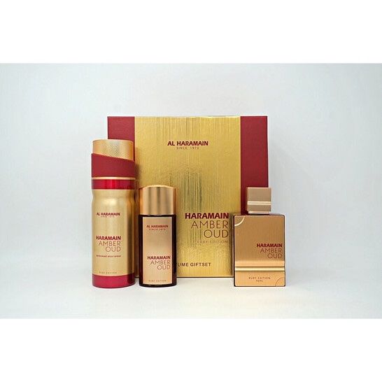 ESTUCHE AL HARAMAIN AMBER OUD RUBY UNISEX (3 PIEZAS)