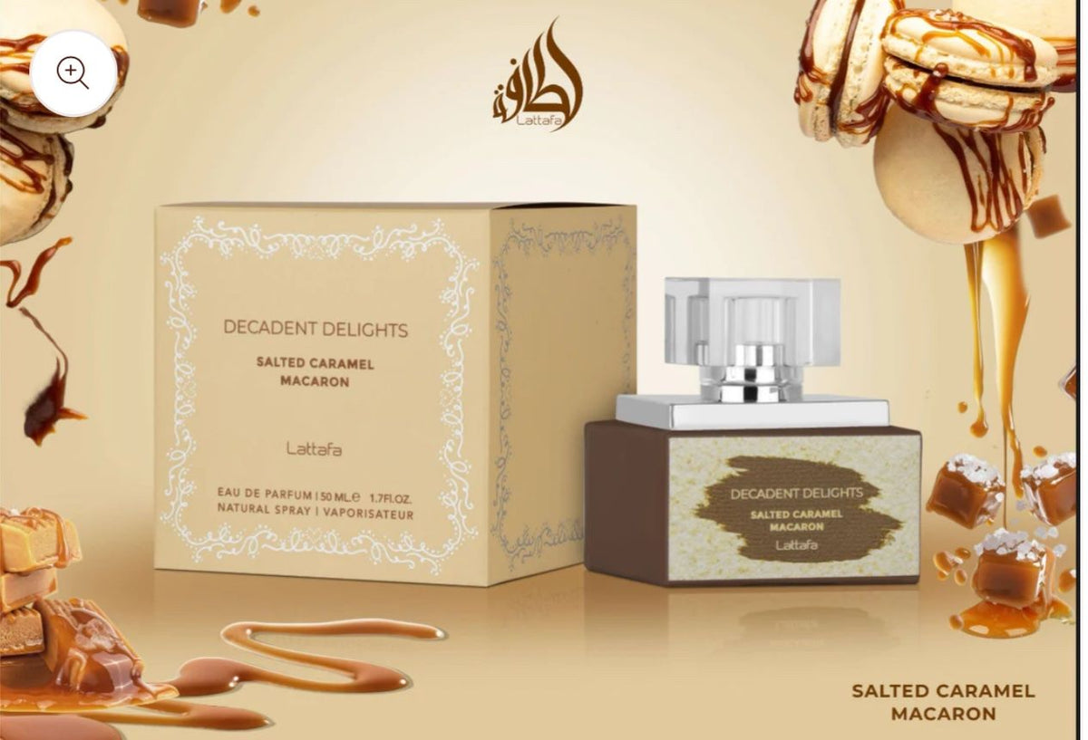 LATTAFA DECADENTS DELIGHTS SALTED CARAMEL MACARON MUJER 50 ML EDP
