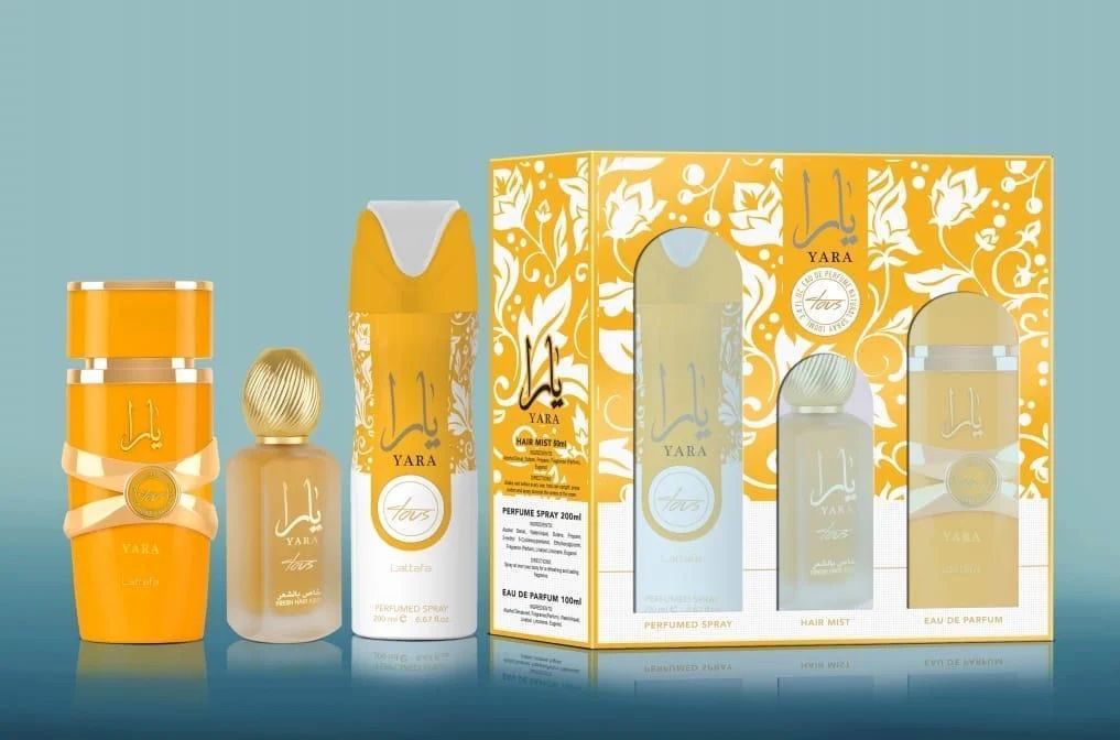 ESTUCHE LATTAFA YARA TOUS MUJER (3 PIEZAS)