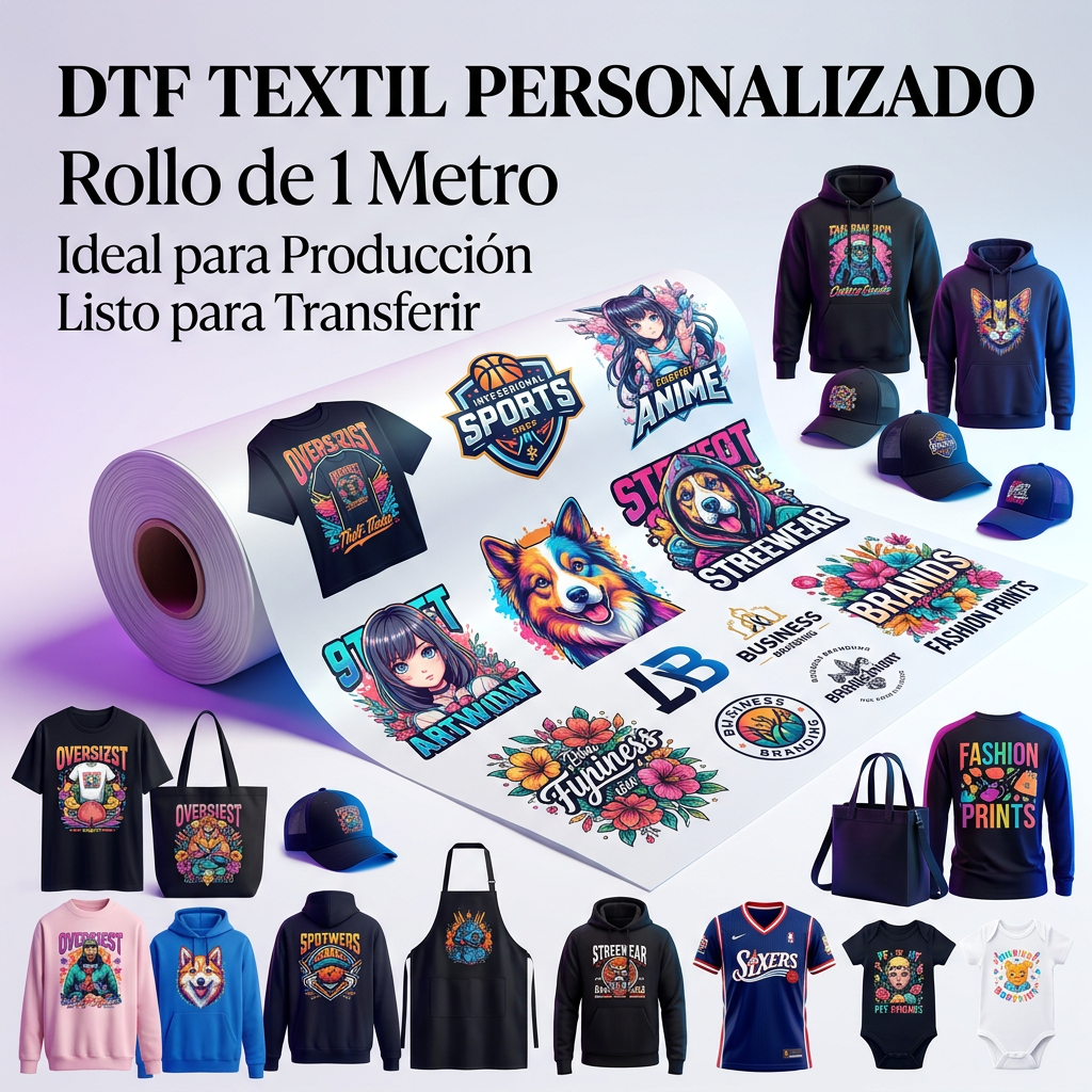 DTF Textil - 1 metro en adelante (28CM x 100CM)