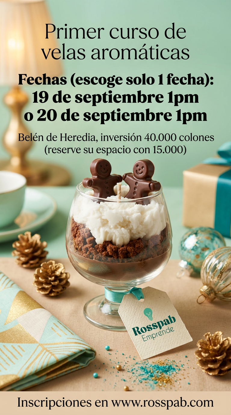 Curso de velas aromáticas modo presencial